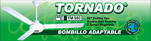 Abanico de Techo con Bombillo Adaptable (TR-56C)